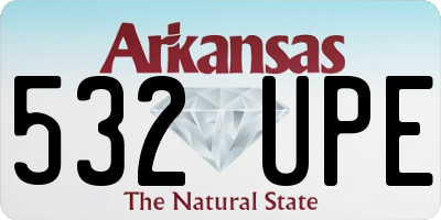 AR license plate 532UPE