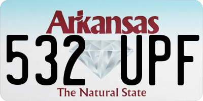 AR license plate 532UPF