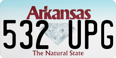 AR license plate 532UPG