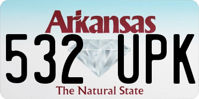 AR license plate 532UPK