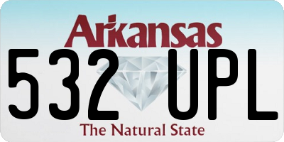 AR license plate 532UPL