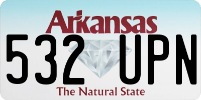 AR license plate 532UPN