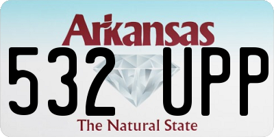 AR license plate 532UPP