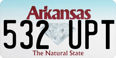 AR license plate 532UPT