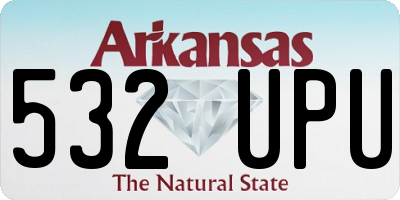 AR license plate 532UPU