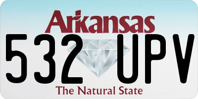 AR license plate 532UPV