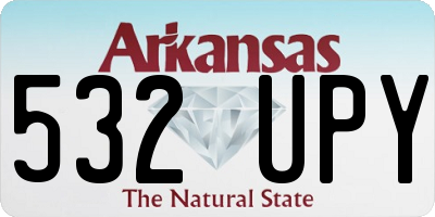 AR license plate 532UPY