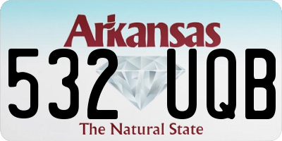 AR license plate 532UQB