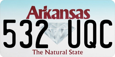 AR license plate 532UQC