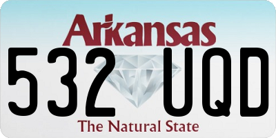 AR license plate 532UQD