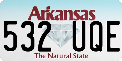 AR license plate 532UQE
