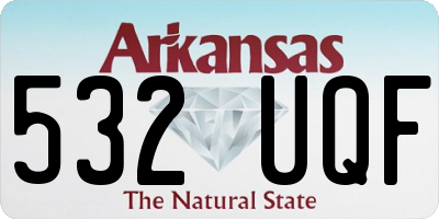 AR license plate 532UQF