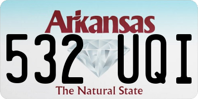 AR license plate 532UQI