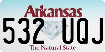 AR license plate 532UQJ
