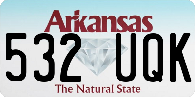 AR license plate 532UQK