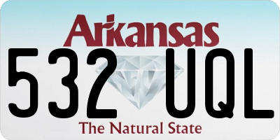 AR license plate 532UQL