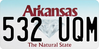 AR license plate 532UQM