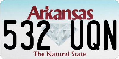 AR license plate 532UQN