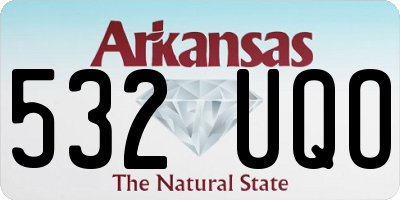 AR license plate 532UQO