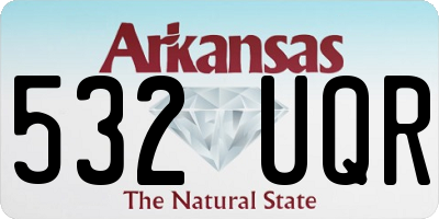 AR license plate 532UQR