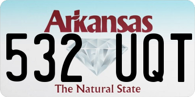 AR license plate 532UQT