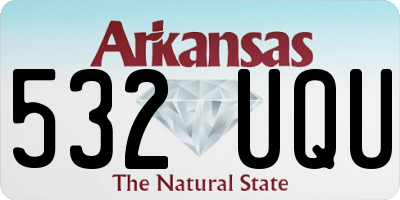 AR license plate 532UQU