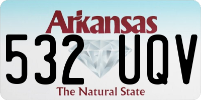 AR license plate 532UQV