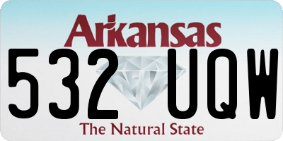 AR license plate 532UQW