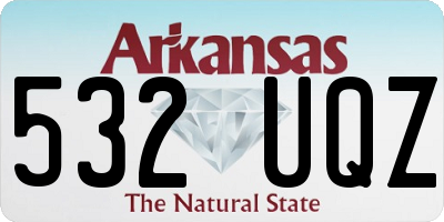 AR license plate 532UQZ