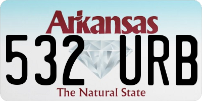 AR license plate 532URB