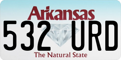 AR license plate 532URD
