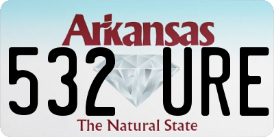AR license plate 532URE