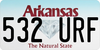 AR license plate 532URF
