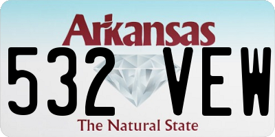 AR license plate 532VEW