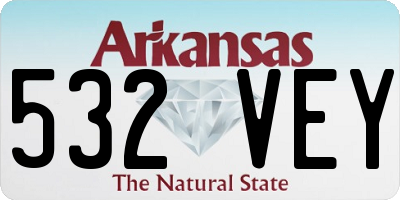 AR license plate 532VEY