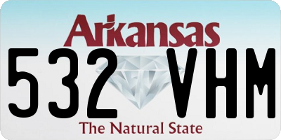 AR license plate 532VHM