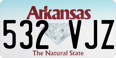 AR license plate 532VJZ