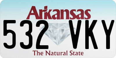 AR license plate 532VKY