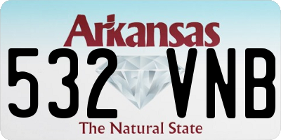 AR license plate 532VNB