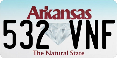 AR license plate 532VNF