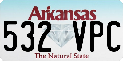 AR license plate 532VPC