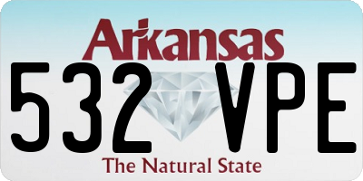 AR license plate 532VPE