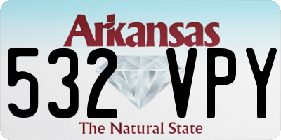 AR license plate 532VPY