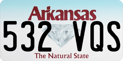 AR license plate 532VQS