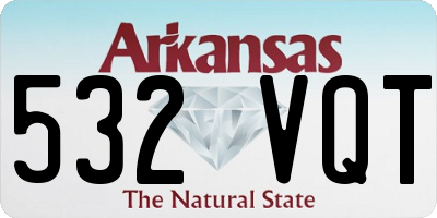 AR license plate 532VQT