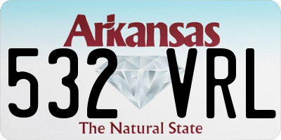 AR license plate 532VRL