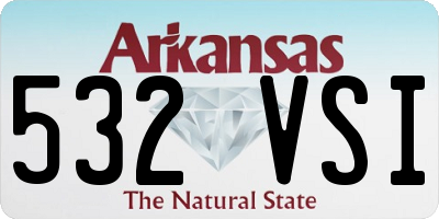 AR license plate 532VSI