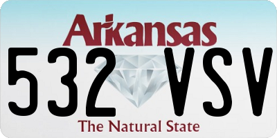 AR license plate 532VSV