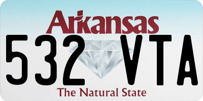 AR license plate 532VTA