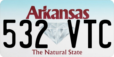 AR license plate 532VTC